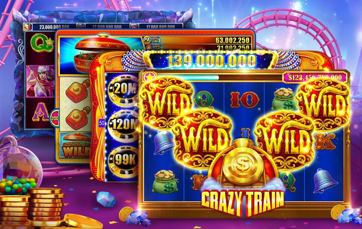 Hình ảnh nhiều loài cá đầy màu sắc trong game bắn cá